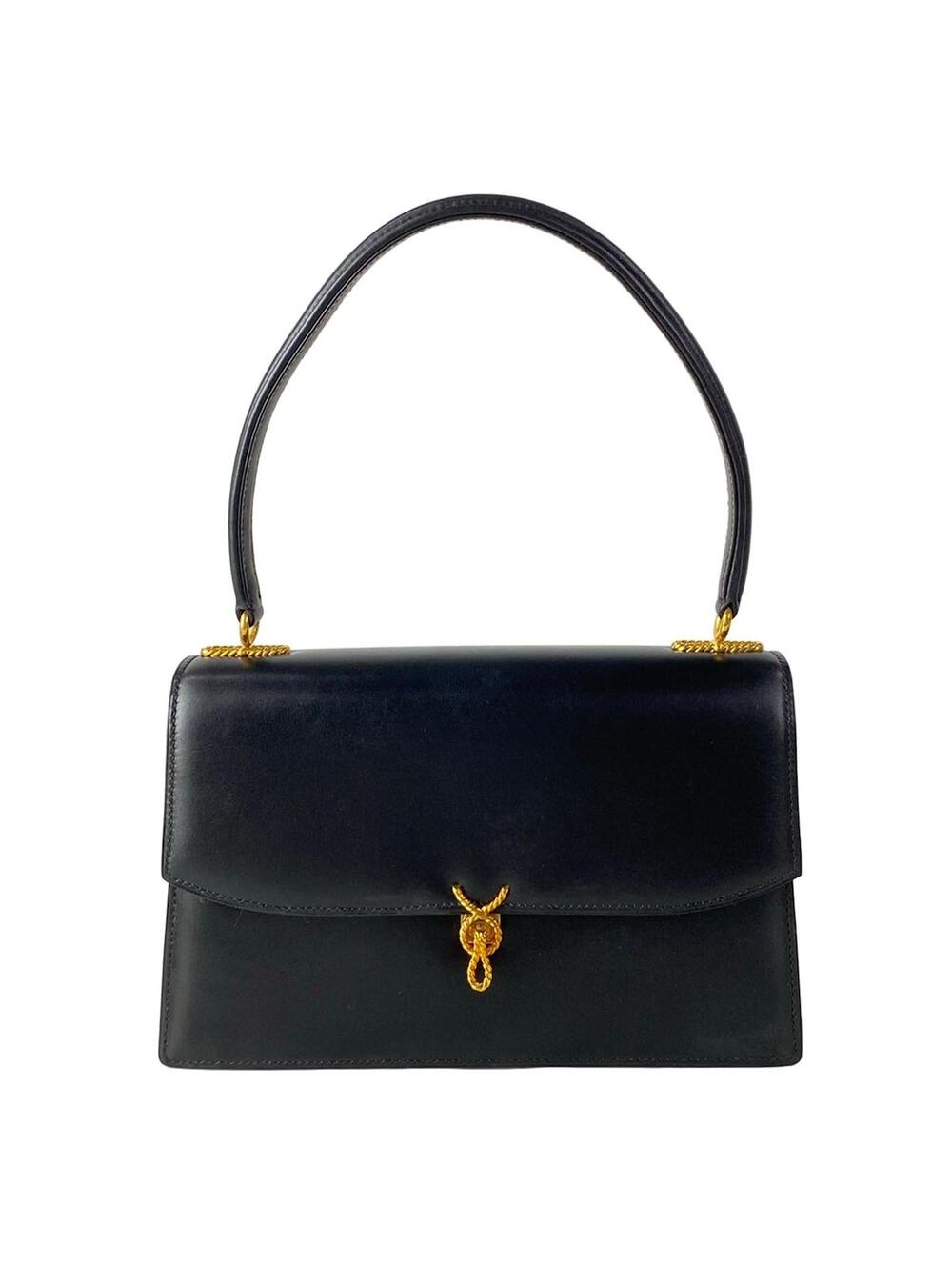 Morabito Princess Black Leather Handbag #278502M69B